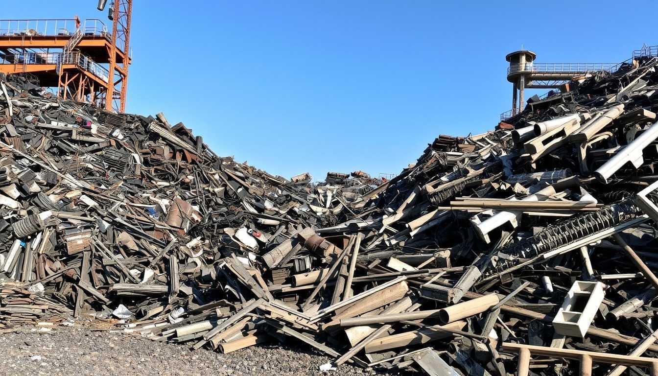 德國馬格德堡港口一個廢料場的廢金屬廢料場